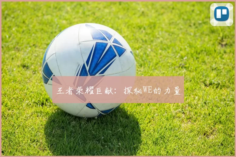 王者荣耀巨献：探秘WE的力量